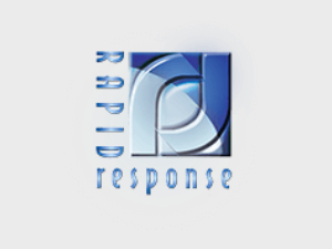 Rapid Response Monitoring logo, a central station alarm monitoring provider