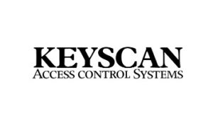 Keyscan logo, a manufacturer of access control systems