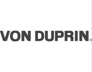 Von Duprin logo, a manufacturer of exit devices and door hardware